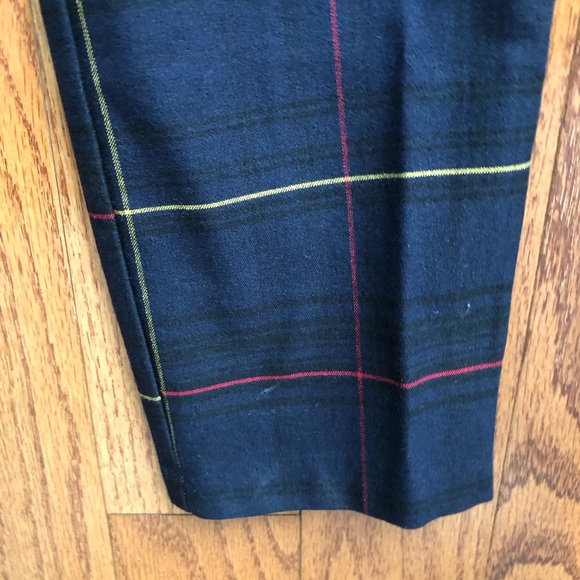 Gap Curvy Signature Skinny Ankle Plaid Navy Blue Pants Women’s Size 6 - Picture 5 of 9